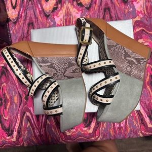 Women's Jessica Simpson Platform Wedge Sandals with Studded Straps